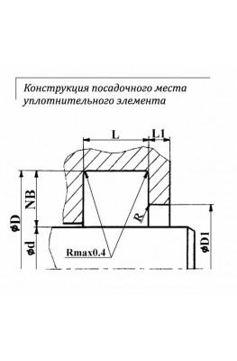 Конструкция посадочного места уплотнительного элемента