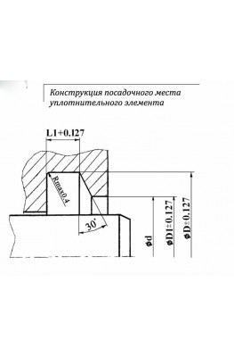 Конструкция посадочного места уплотнительного элемента