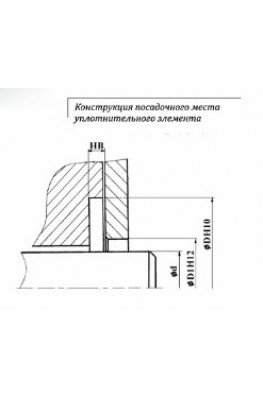 Конструкция посадочного места уплотнительного элемента