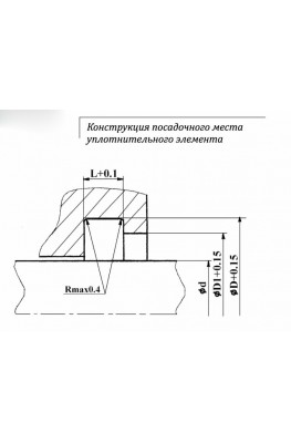 Конструкция посадочного места уплотнительного элемента