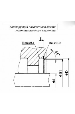 Конструкция посадочного места уплотнительного элемента