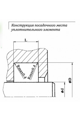 Конструкция посадочного места уплотнительного элемента