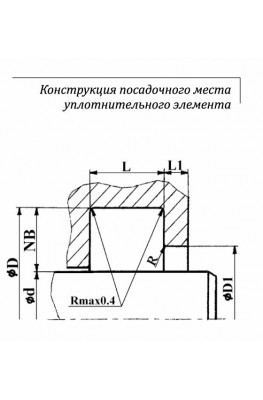 Конструкция посадочного места уплотнительного элемента