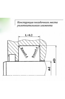 Конструкция посадочного места уплотнительного элемента