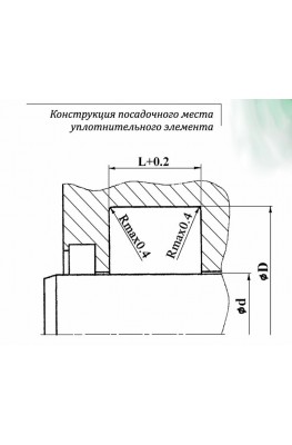 Конструкция посадочного места уплотнительного элемента