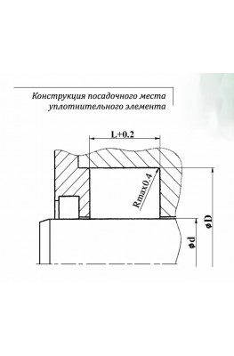 Конструкция посадочного места уплотнительного элемента