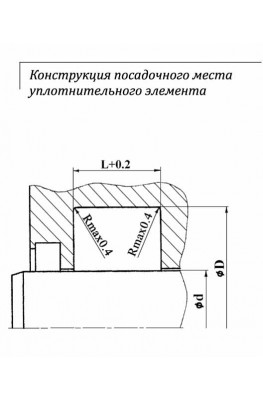 Конструкция посадочного места уплотнительного элемента