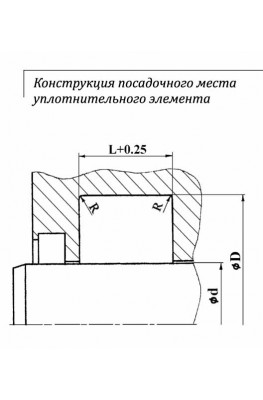 Конструкция посадочного места уплотнительного элемента