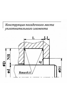 Конструкция посадочного места уплотнительного элемента
