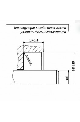 Конструкция посадочного места уплотнительного элемента