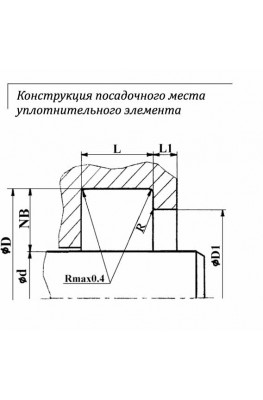Конструкция посадочного места уплотнительного элемента