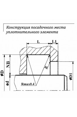 Конструкция посадочного места уплотнительного элемента