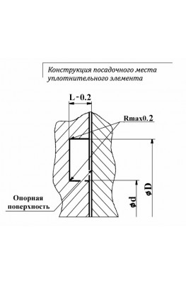 Конструкция посадочного места уплотнительного элемента