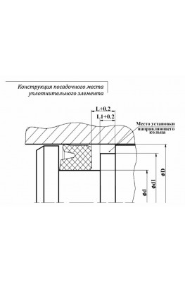 Конструкция посадочного места уплотнительного элемента