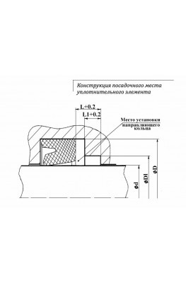 Конструкция посадочного места уплотнительного элемента