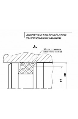 Конструкция посадочного места уплотнительного элемента