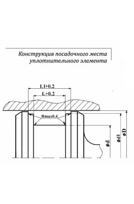 Конструкция посадочного места уплотнительного элемента