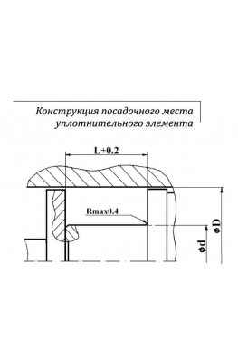 Конструкция посадочного места уплотнительного элемента