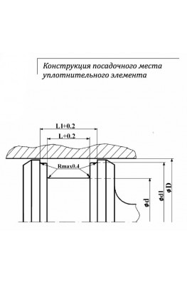 Конструкция посадочного места уплотнительного элемента
