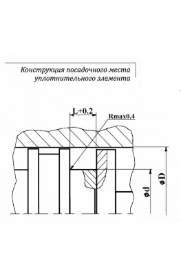Конструкция посадочного места уплотнительного элемента