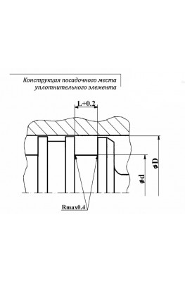 Конструкция посадочного места уплотнительного элемента