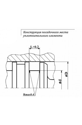 Конструкция посадочного места уплотнительного элемента