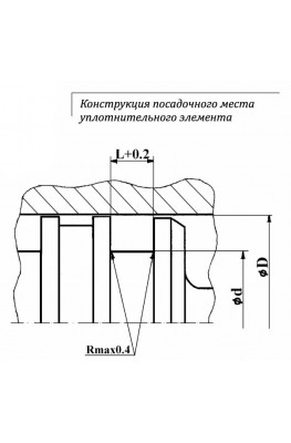 Конструкция посадочного места уплотнительного элемента