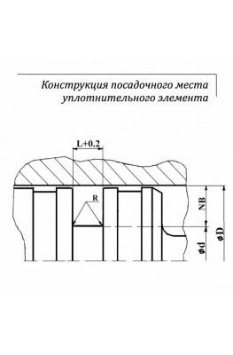 Конструкция посадочного места уплотнительного элемента