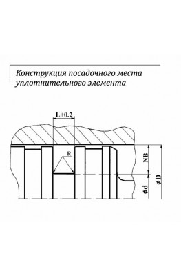 Конструкция посадочного места уплотнительного элемента
