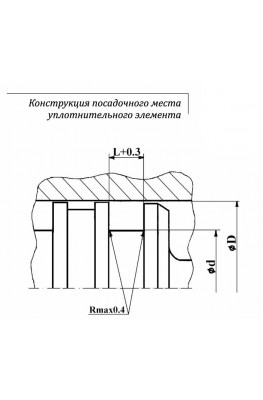 Конструкция посадочного места уплотнительного элемента
