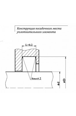 Конструкция посадочного места уплотнительного элемента