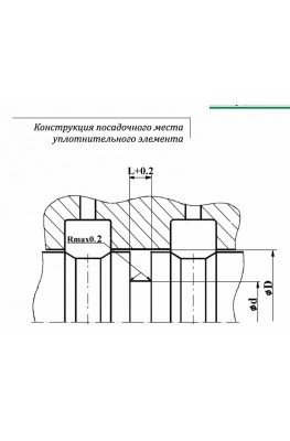 Конструкция посадочного места уплотнительного элемента