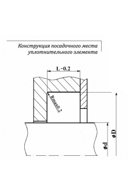 Конструкция посадочного места уплотнительного элемента