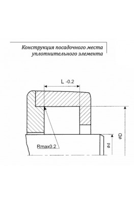 Конструкция посадочного места уплотнительного элемента
