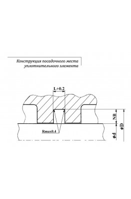 Конструкция посадочного места уплотнительного элемента