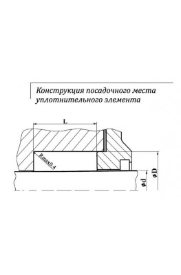 Конструкция посадочного места уплотнительного элемента